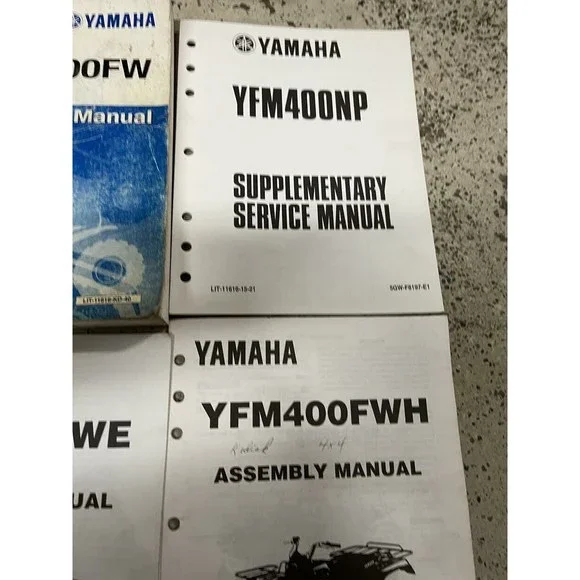 1996 1997 1998 1999 2000 Yamaha YFM400FW Shop Service Repair Manual OEM Set +